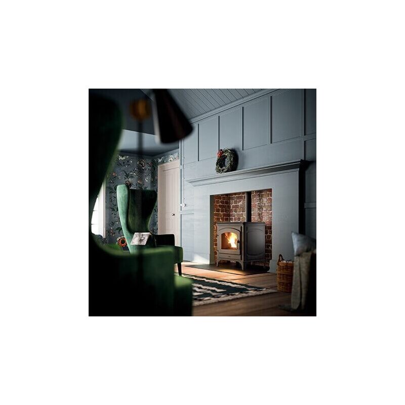 Pelletofen MCZ DECO Air 8 UP M1 (Anschluss oben) - Maestro+- Schwarz - 8 kW