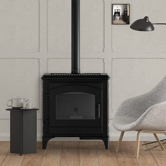 Pelletofen MCZ DECO Air 8 UP M1 (Anschluss oben) - Maestro+- Schwarz - 8 kW