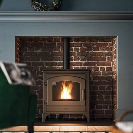 Pelletofen MCZ DECO Air 8 UP M1 (Anschluss oben) - Maestro+- Schwarz - 8 kW