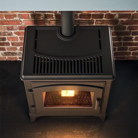 Pelletofen MCZ DECO Air 8 UP M1 (Anschluss oben) - Maestro+- Schwarz - 8 kW