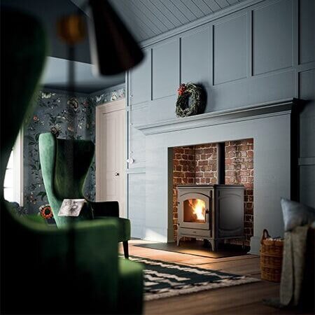 Pelletofen MCZ DECO Air 8 UP M1 (Anschluss oben) - Maestro+- Schwarz - 8 kW