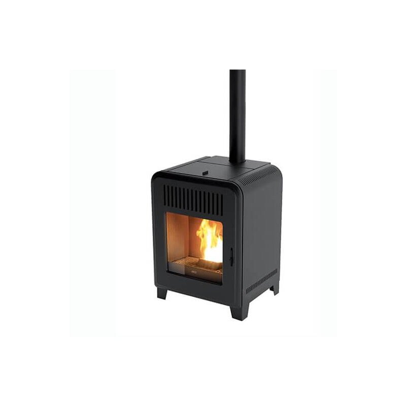 Pelletofen MCZ CUTE Air 8 UP M1 (Anschluss oben) - Maestro+ - Schwarz - 8 kW