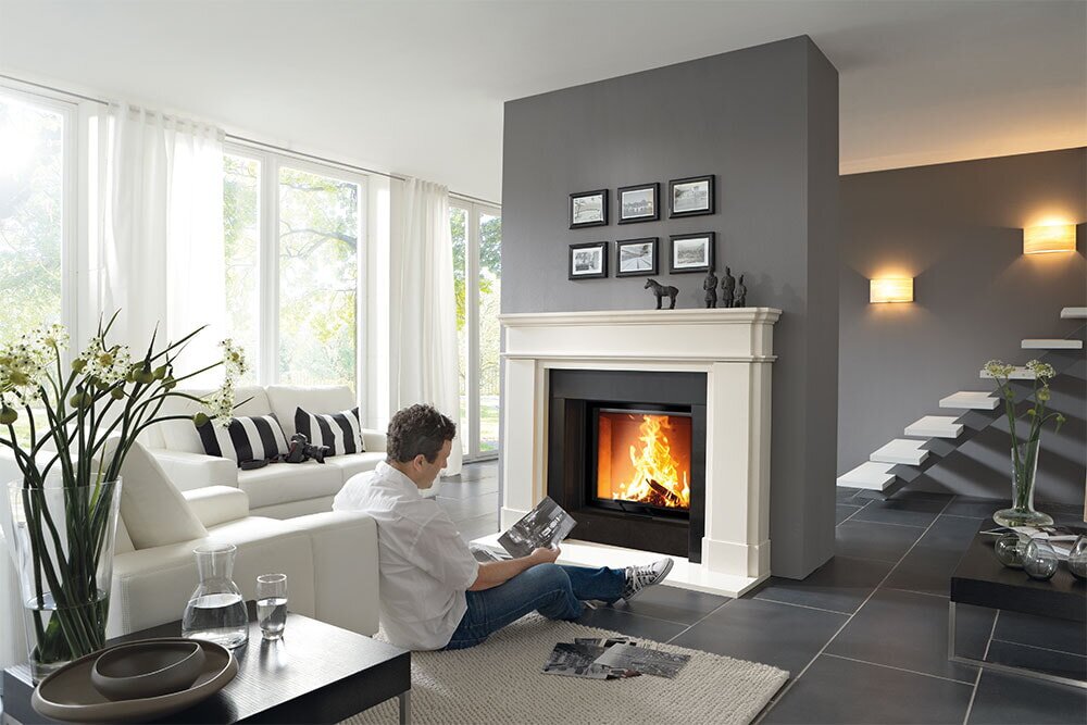 Kamineinsatz Camina N1 - 9 kW - Naturstein Stilkamin