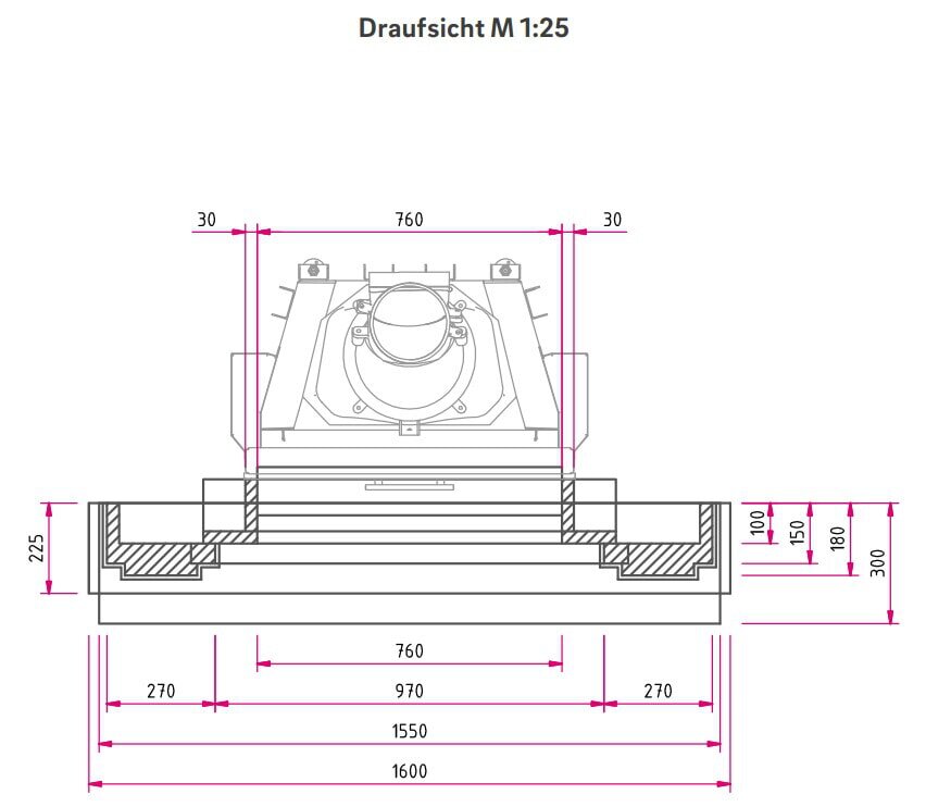 Kamineinsatz Camina N1 - 9 kW - Naturstein Stilkamin