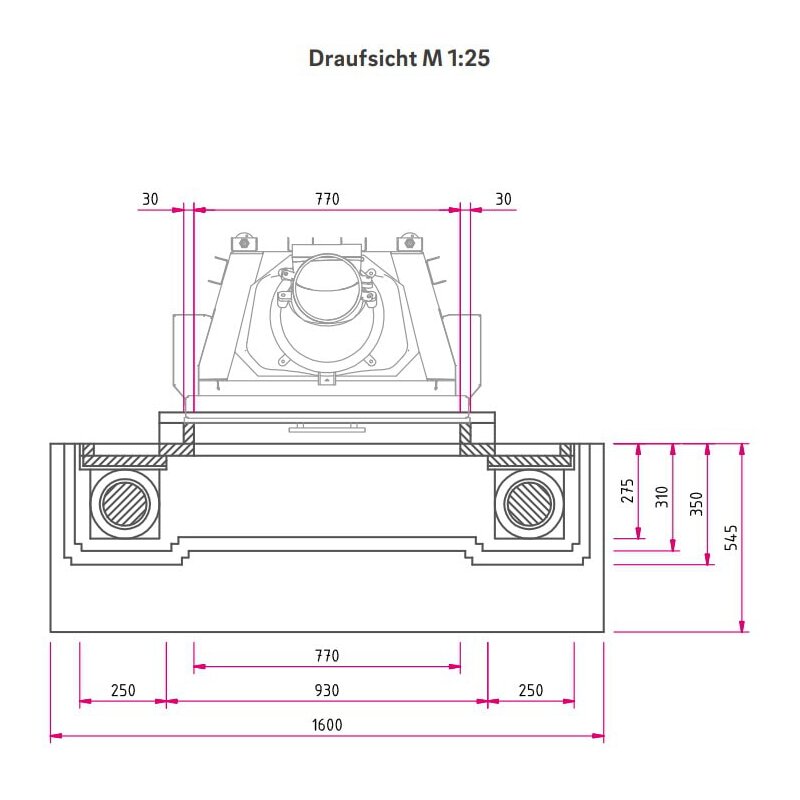 Kamineinsatz Camina N2 - 9 kW - Naturstein Stilkamin