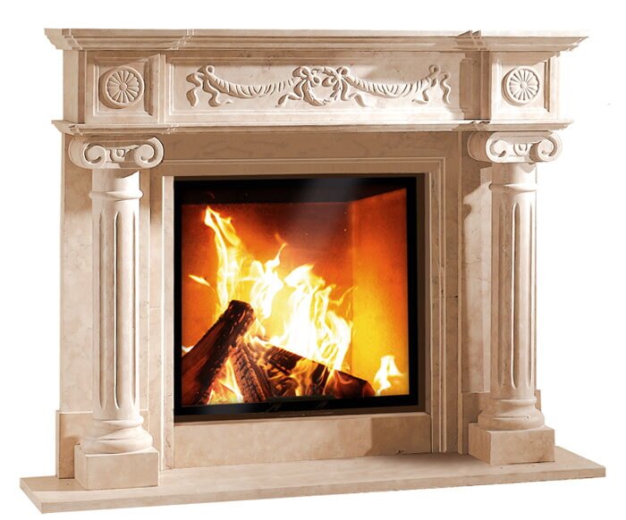 Kamineinsatz Camina N2 - 9 kW - Naturstein Stilkamin