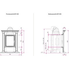 Kamineinsatz Camina N10 - 7 kW - Naturstein Stilkamin