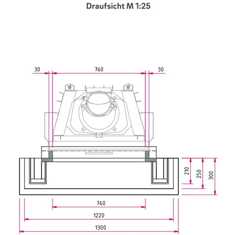 Kamineinsatz Camina N12 - 9 kW - Naturstein Stilkamin