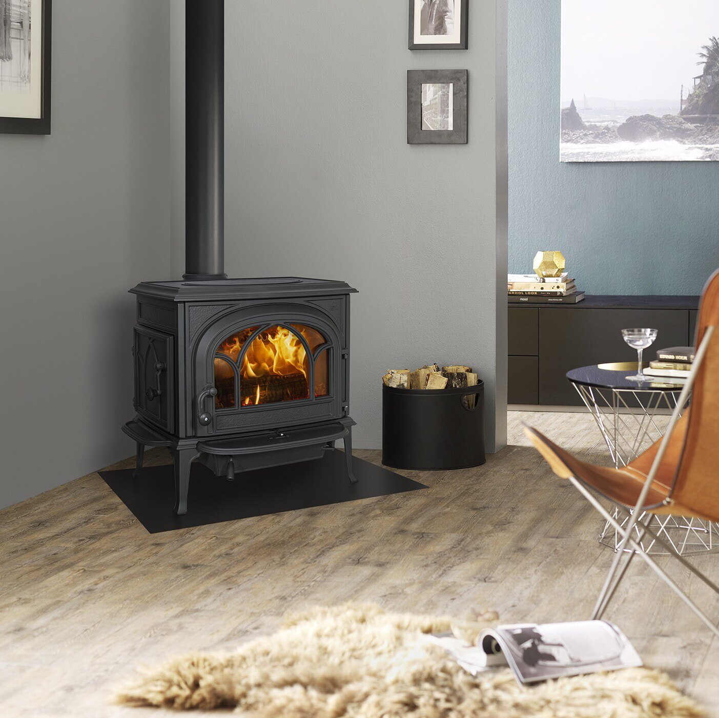 Kaminofen Gussofen Jotul F 500 ECO - 8,8 kW - Schwarz (BP)