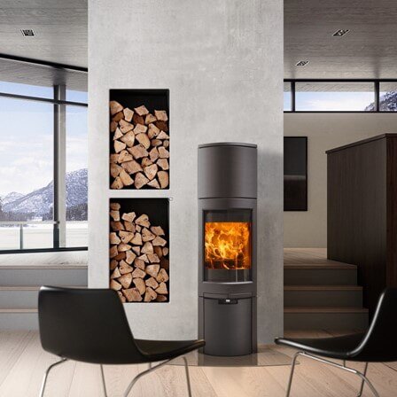 Kaminofen Gussofen Jotul F 368 V2 Advance High Top - 6,5 kW - schwarz lackiert (BP)
