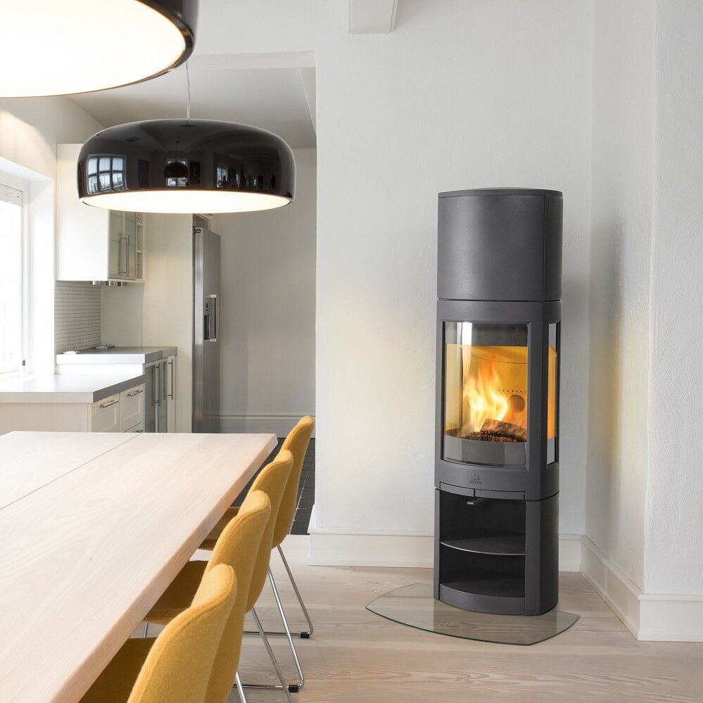 Kaminofen Gussofen Jotul F 371V2 Advance High Top - 6 kW - schwarz lackiert (BP)