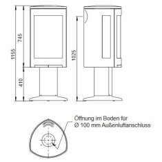 Kaminofen Gussofen Jotul F 373 V2 Advance - 6 kW