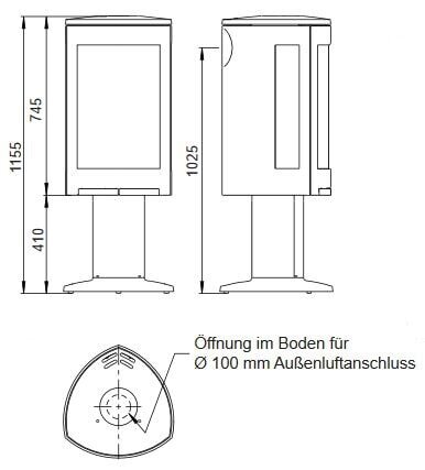 Kaminofen Gussofen Jotul F 373 V2 Advance - 6,5 kW