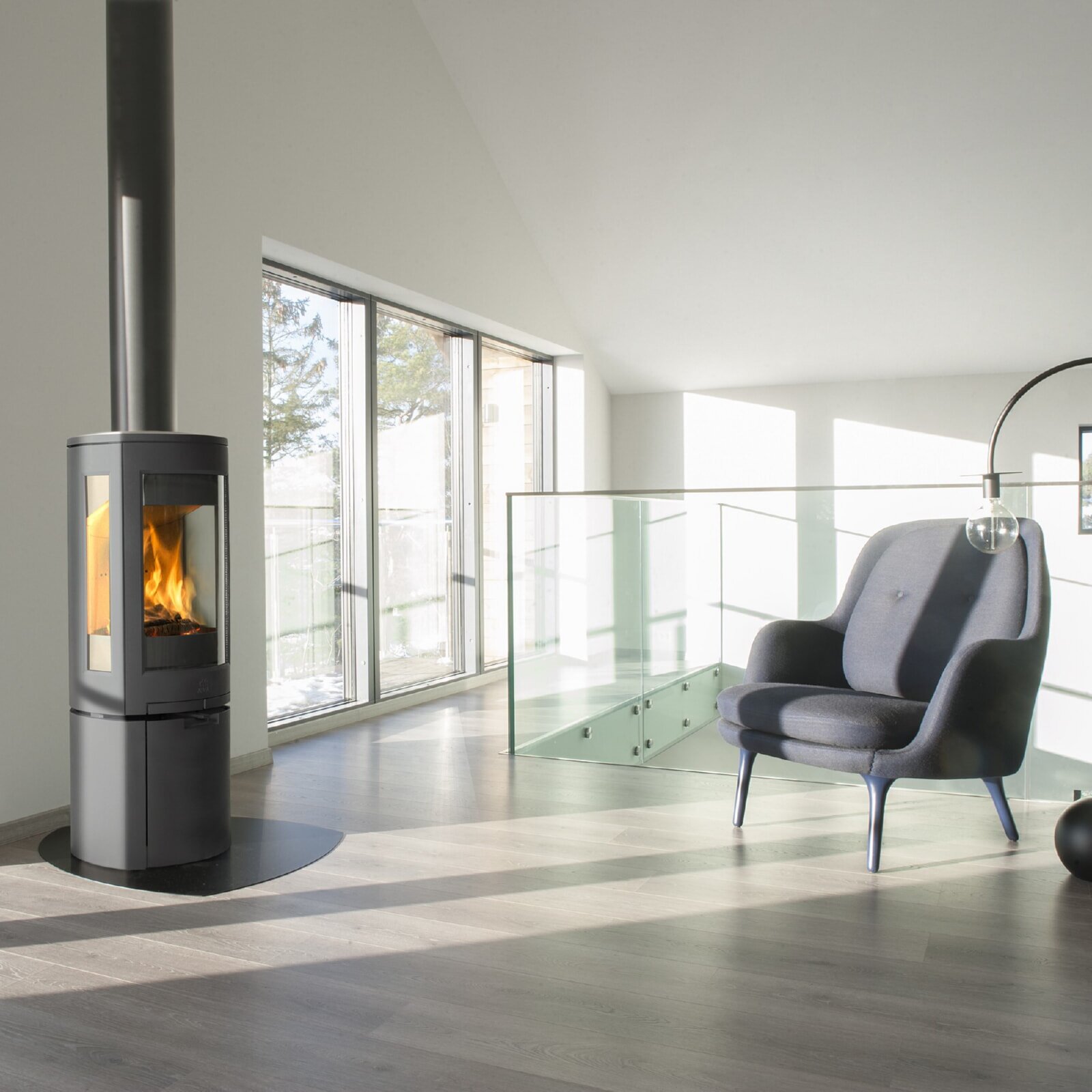 Kaminofen Gussofen Jotul F 378 V2 Advance - 6 kW - schwarz lackiert (BP)
