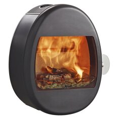 Kaminofen SCAN 66-1 Wall - Wandmodell inkl. Beschlag - 5 kW - Schwarz