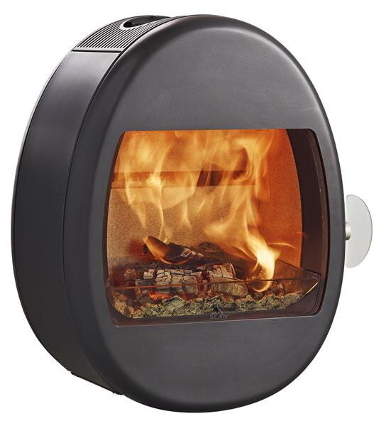 Kaminofen SCAN 66-1 Wall - Wandmodell inkl. Beschlag - 5,2 kW - Schwarz