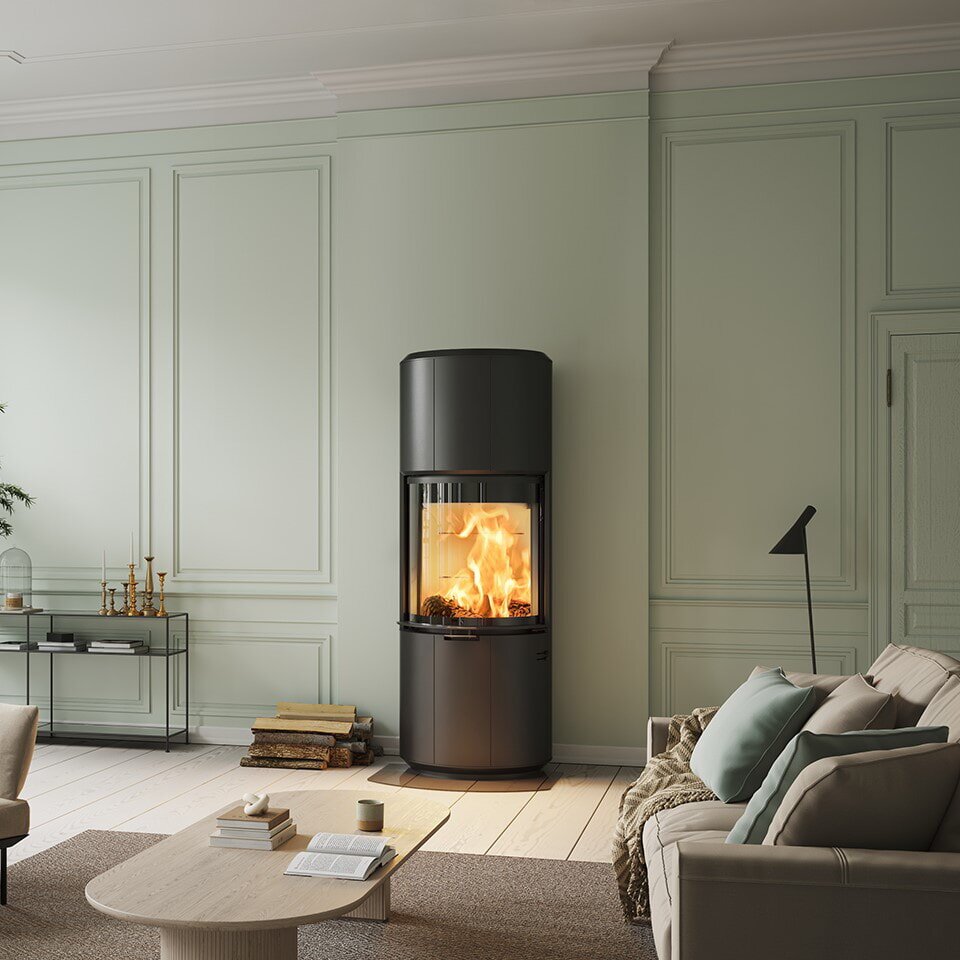 Kaminofen Scan 87-1 freistehend - 11,5 kW - Schwarz