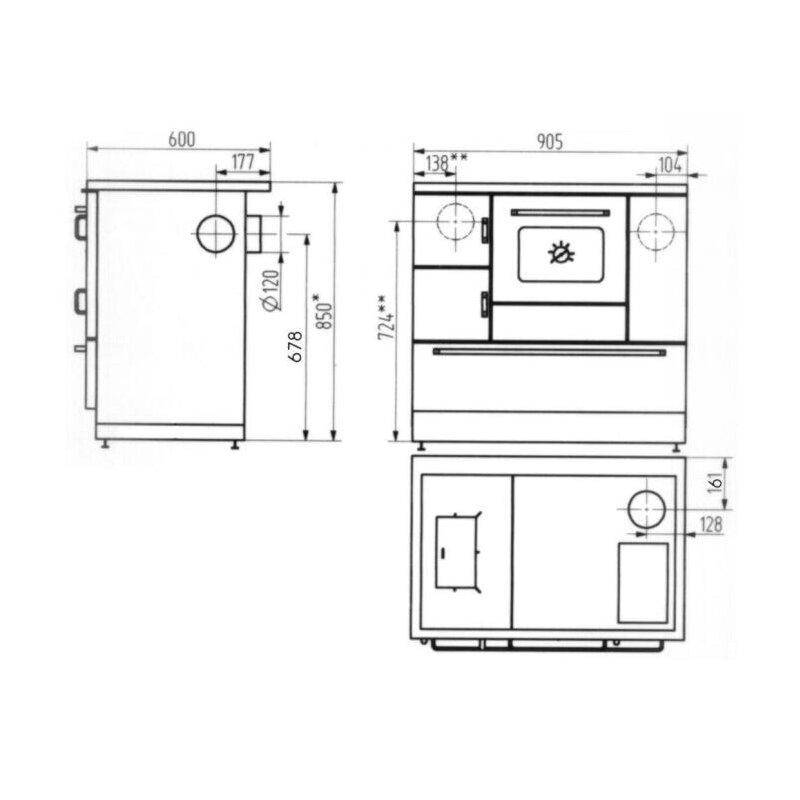 Wamsler Küchenherd K138F - 7 kW