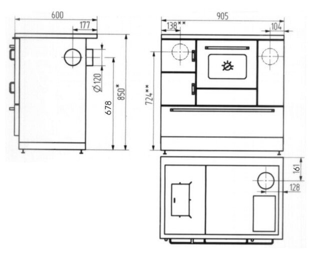 Wamsler Küchenherd K138 - 7 kW