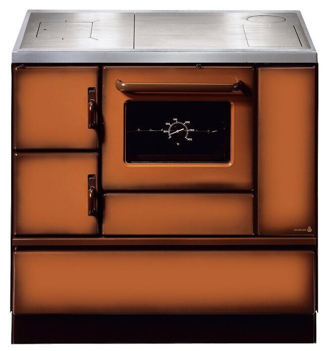 Wamsler Küchenherd K138 - Maron, Anschluss rechts Stahlplatte - 7,0 kW - LAGERND