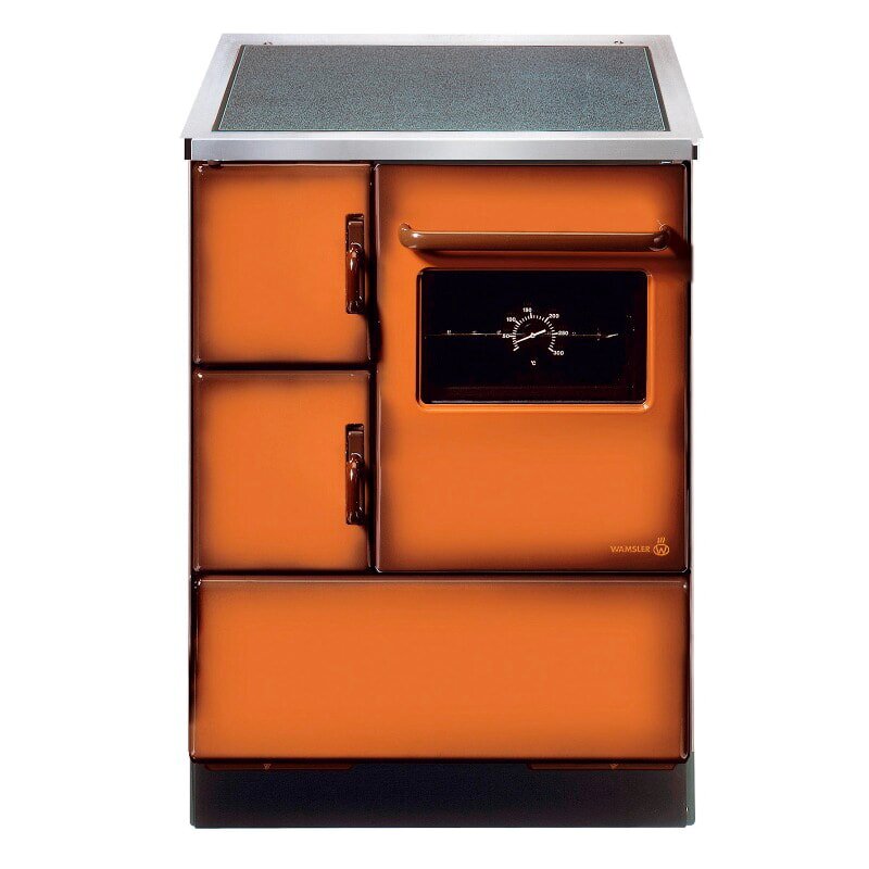 Wamsler Küchenherd K118 C - Anschluss links, Glaskeramik - 6 kW - Maron -LAGERND