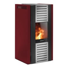 Bedienfeld von dem Pelletofen Justus Sirkos Aqua Stahl Schwarz - 9,2 kW, eckig