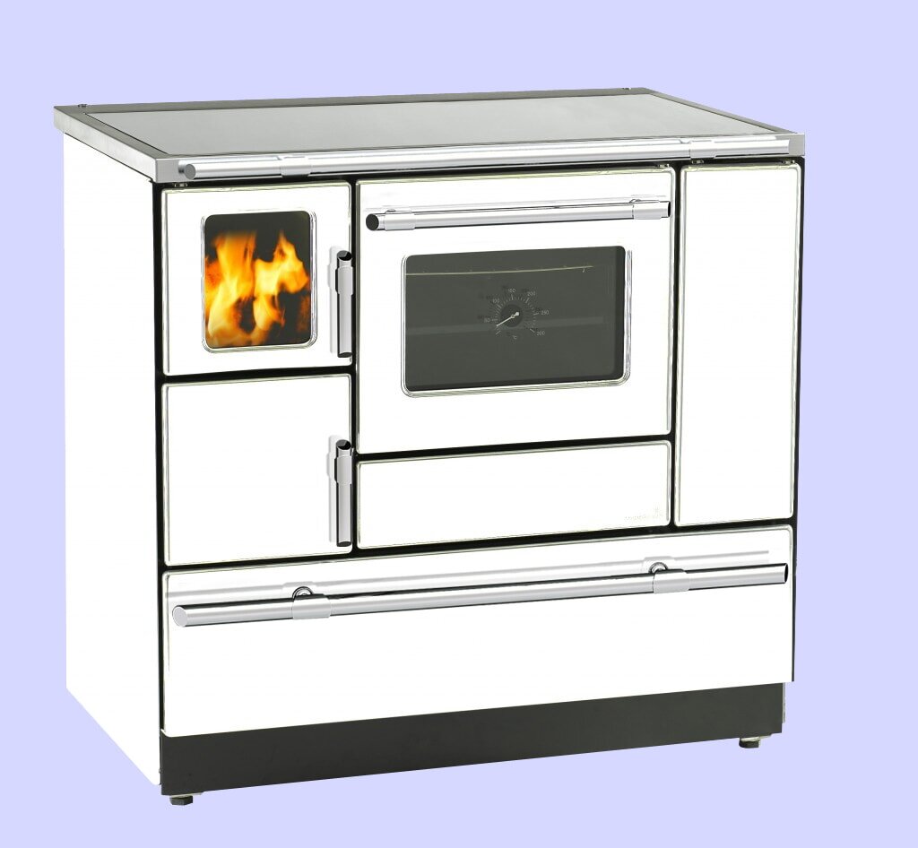 Wamsler Küchenherd K138F - Anschluss rechts, Glaskeramik - 7 kW -  Weiß - LAGERND