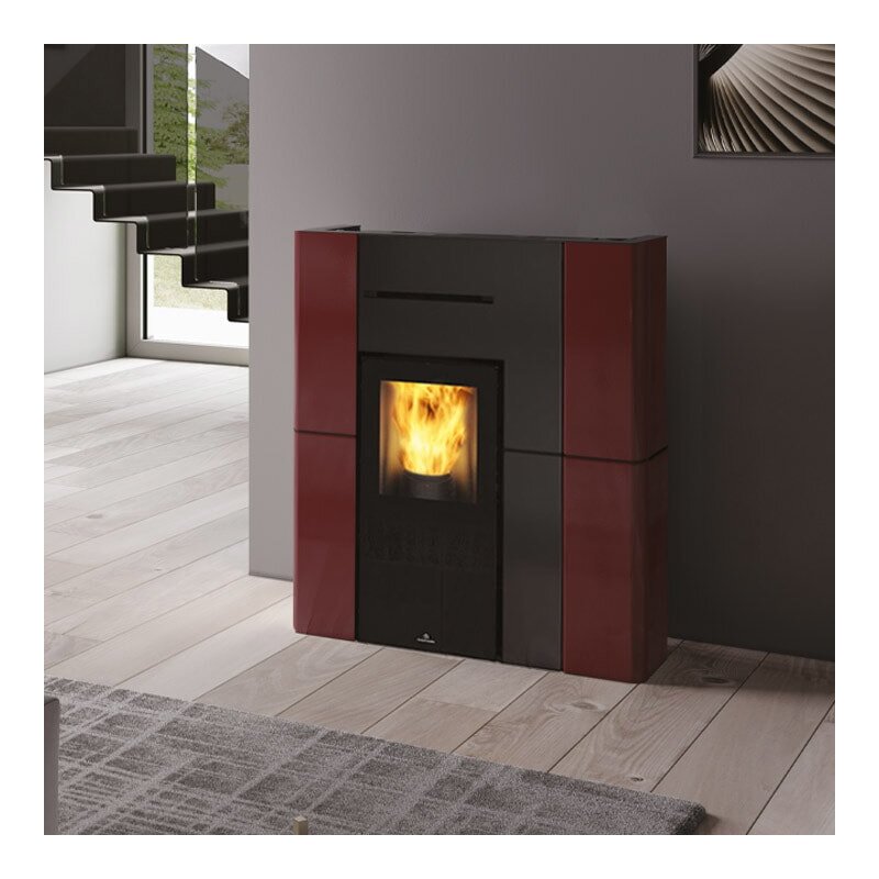 Pelletofen wasserführend Edilkamin BLADE H 15 Evo - Keramik - 14,9 kW