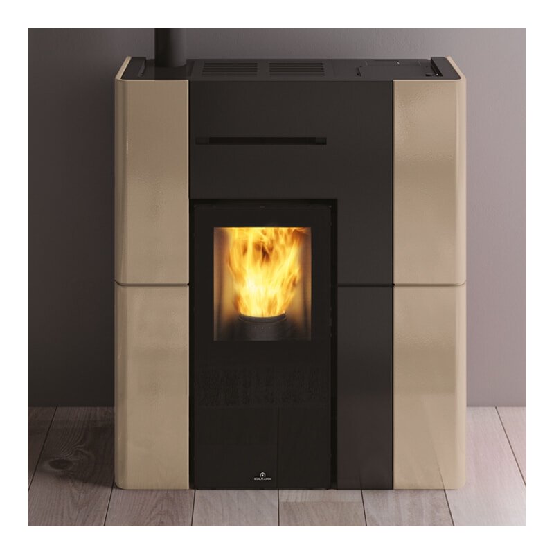 Pelletofen wasserführend Edilkamin BLADE H 15 Evo - Keramik - 14,9 kW