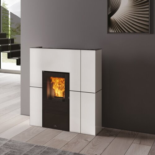 Edilkamin BLADE H 15 - Verkleidung Stahl Mattweiß