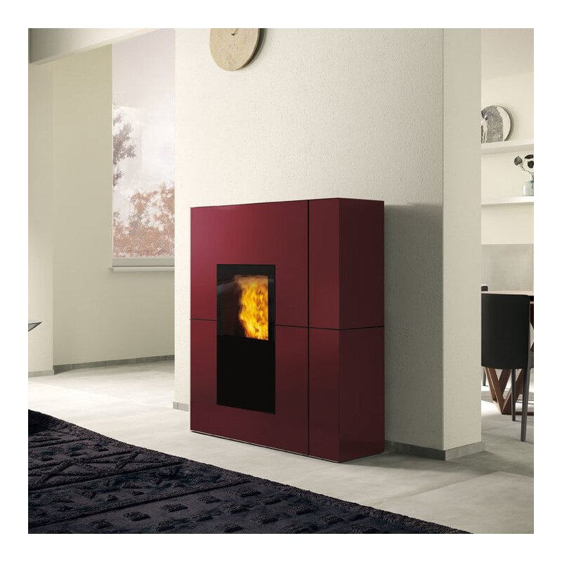 Pelletofen wasserführend Edilkamin BLADE2 H 18 UP - Stahl - 19,2 kW