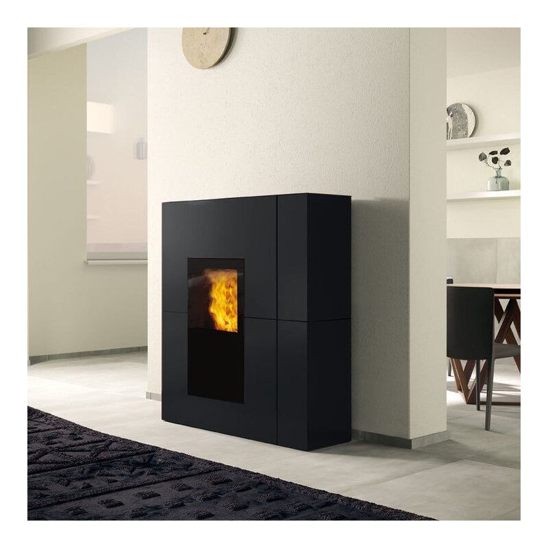 Pelletofen wasserführend Edilkamin BLADE2 H 18 UP - Stahl - 19,2 kW