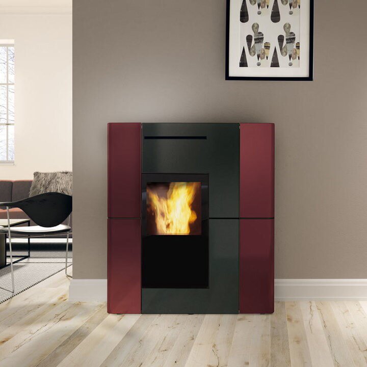 Pelletofen wasserführend Edilkamin BLADE2 H 18 UP - Keramik - 19,2 kW