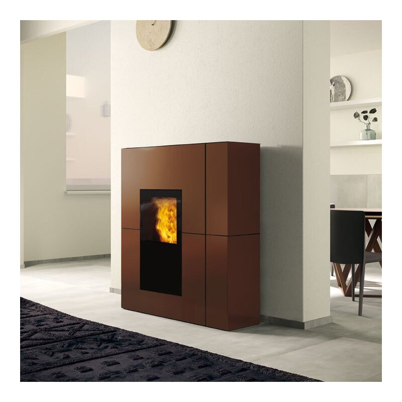 Pelletofen wasserführend Edilkamin BLADE2 H 22 UP - Stahl - 22,8 kW