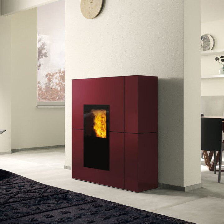 Pelletofen wasserführend Edilkamin BLADE2 H 22 UP - Stahl - 22,8 kW