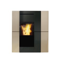 Pelletofen wasserführend Edilkamin BLADE2 H 22 UP - Keramik - 22,8 kW