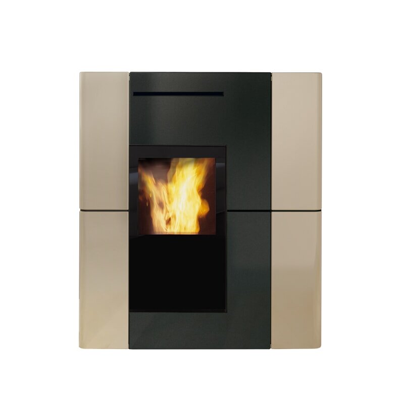 Pelletofen wasserführend Edilkamin BLADE2 H 22 UP - Keramik - 22,8 kW