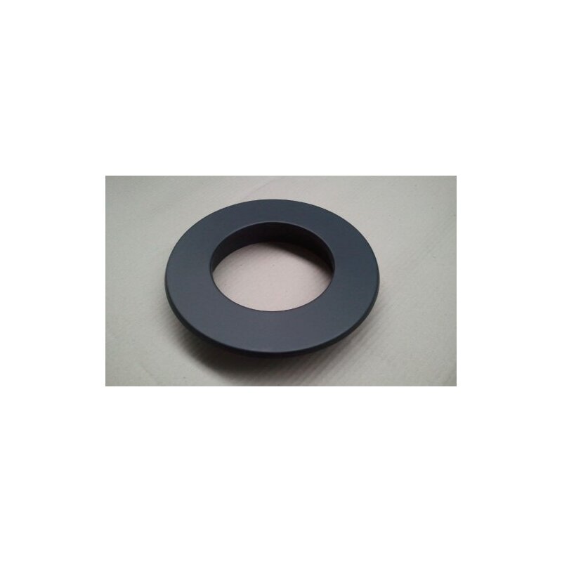 Erweiterung mit Rosette 120/150 x 2 mm, Farbe schwarz