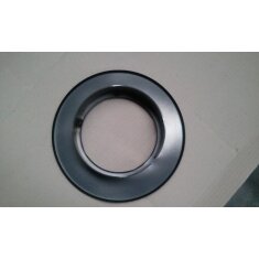 Erweiterung mit Rosette 120/150 x 2 mm, Farbe schwarz