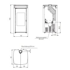 Pelletofen Edilkamin Yana - 6,9 kW