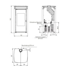 Pelletofen Edilkamin Yana Plus (kanalisierbar) - 9,2 kW