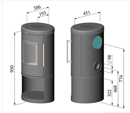 Kaminofen Gussofen Morsoe 8643 - 8,9 kW