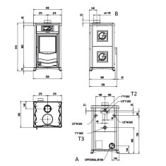Kaminofen wassergef&uuml;hrt La Nordica TermoRossella Plus Evo DSA 4.0 - 11,1 kW