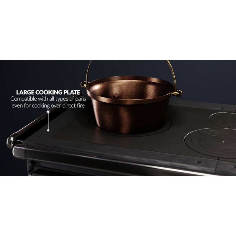 Küchenherd La Nordica Prestige Line - Alaska - 12 kW - Schwarz verglast