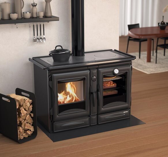 Küchenherd La Nordica Prestige Line - Alaska - 12 kW - Schwarz verglast