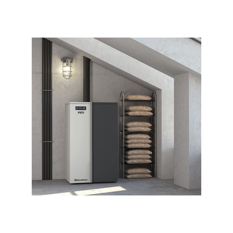 Pelletkessel wasserführend La Nordica Extraflame Caldaia PK 15 - 15 kW