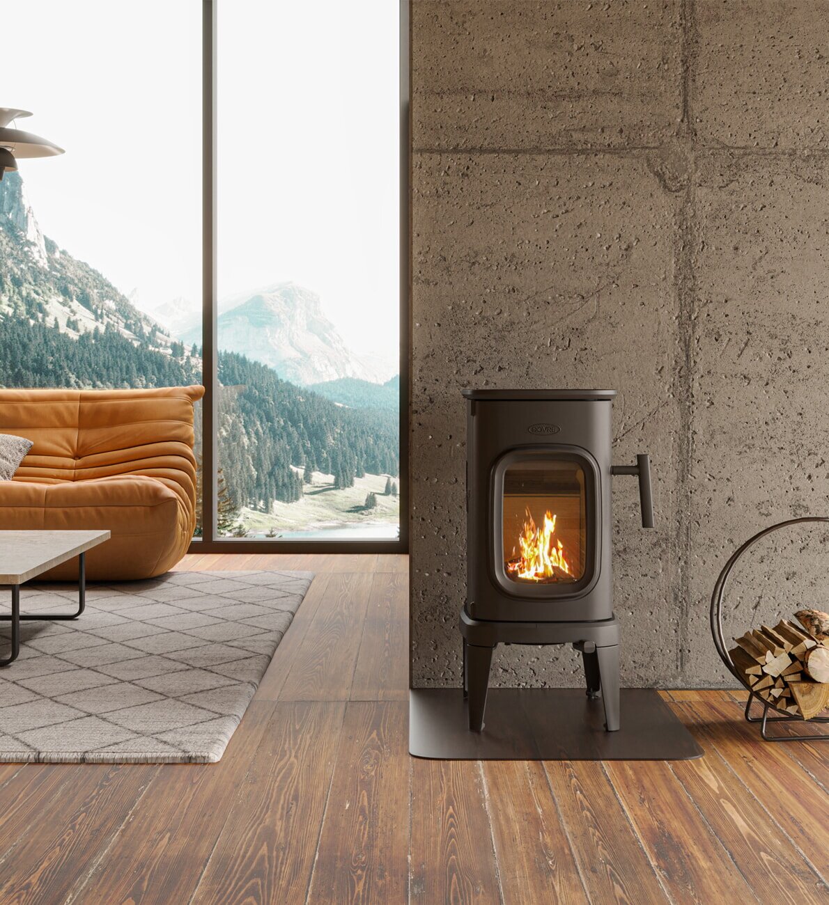 Kaminofen Gussofen Dovre Saga 101 - 7 kW - Schwarz