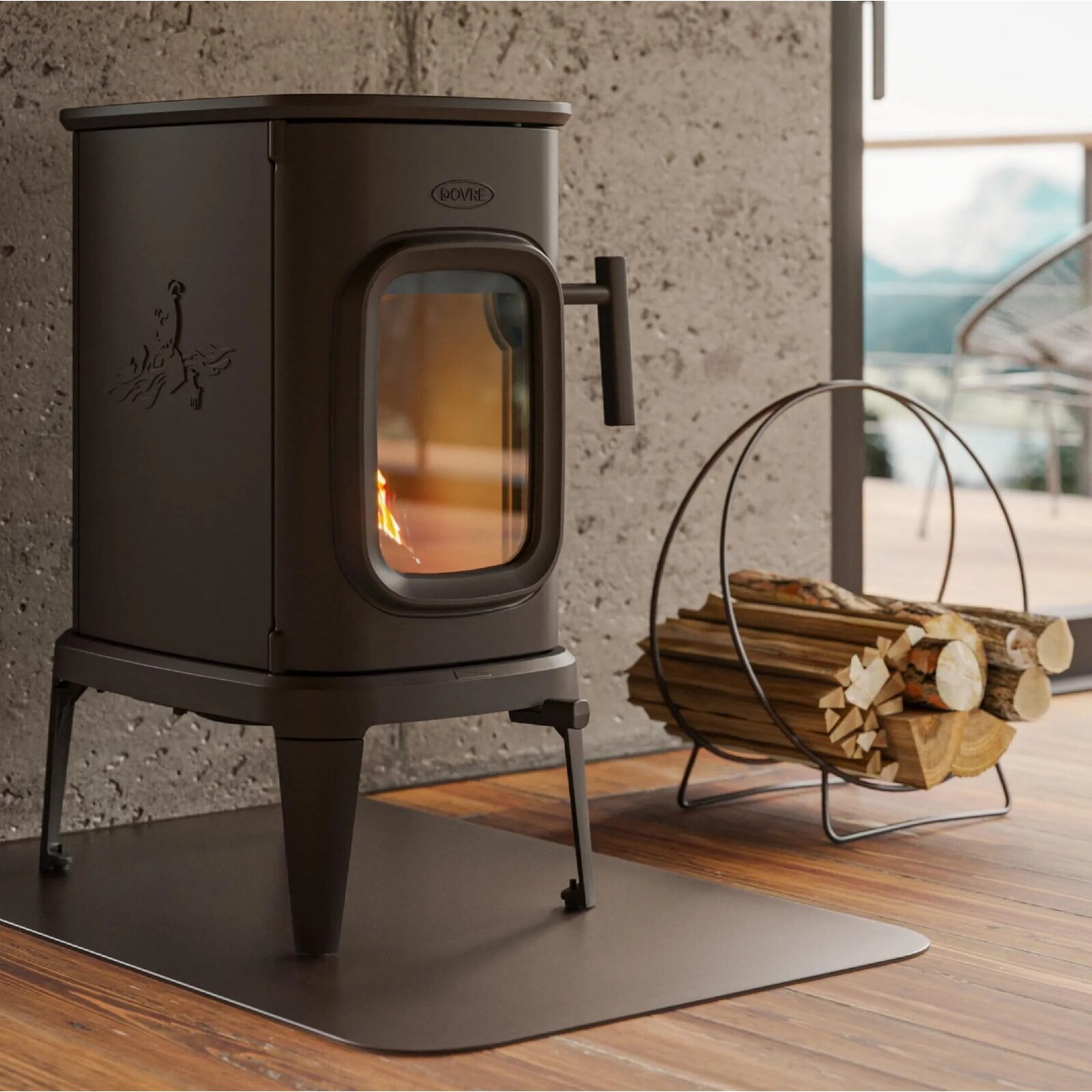 Kaminofen Gussofen Dovre Saga 101 - 7 kW - Schwarz