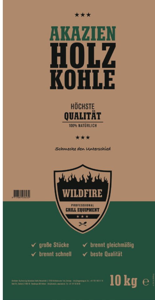 Big Green Egg Hochwertige Akazienholzkohle, 10kg