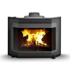 Kamineinsatz Guss Dovre Phönix 1 für T2000 - 9 kW - Schwarz lackiert